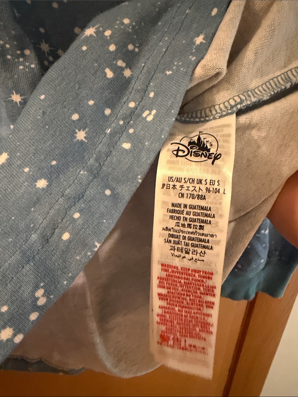 Disney Tomorrow Land Star Print Crewneck Spirit Jersey Sweatshirt Blue Small - Picture 5 of 9